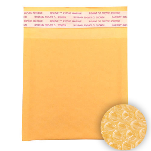 OfficeOx 3015x10 牛皮氣珠公文袋/信封, 橙黃色, 外計 13 x 15cm, 10個裝 