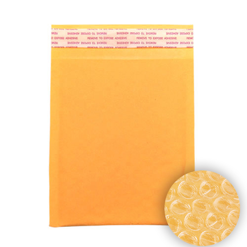 OfficeOx 30110x10 牛皮氣珠公文袋/信封, 橙黃色, 外計 15 x 20cm, 10個裝 