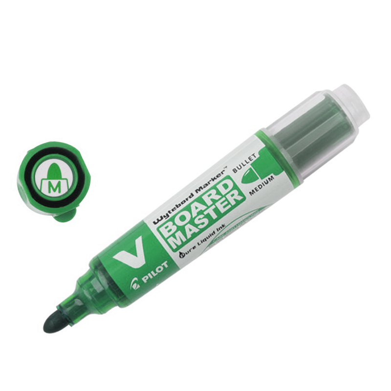 PILOT V Board Master WBMA-VBM-M 白板筆 - 綠色, 直液式, 可換芯,  日本製造