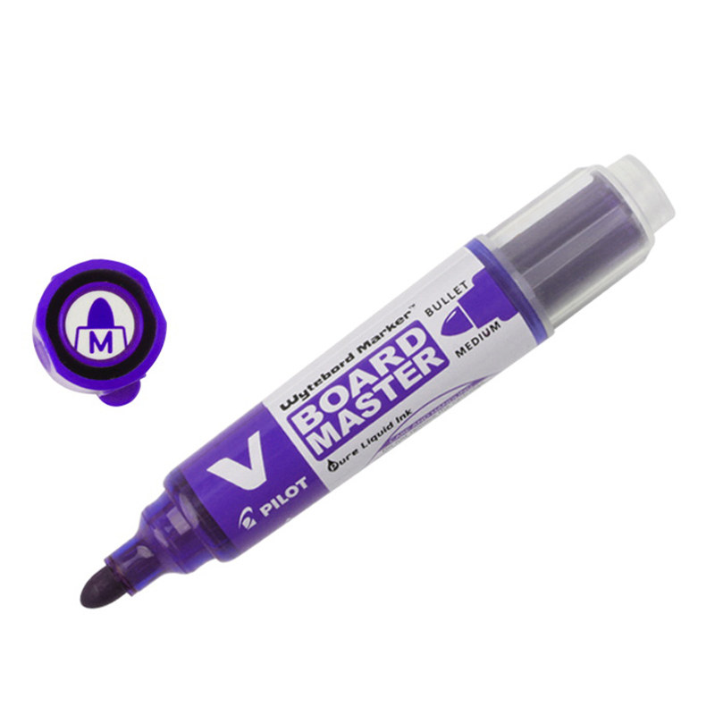 PILOT V Board Master WBMA-VBM-M 白板筆 - 紫色, 直液式, 可換芯,  日本製造