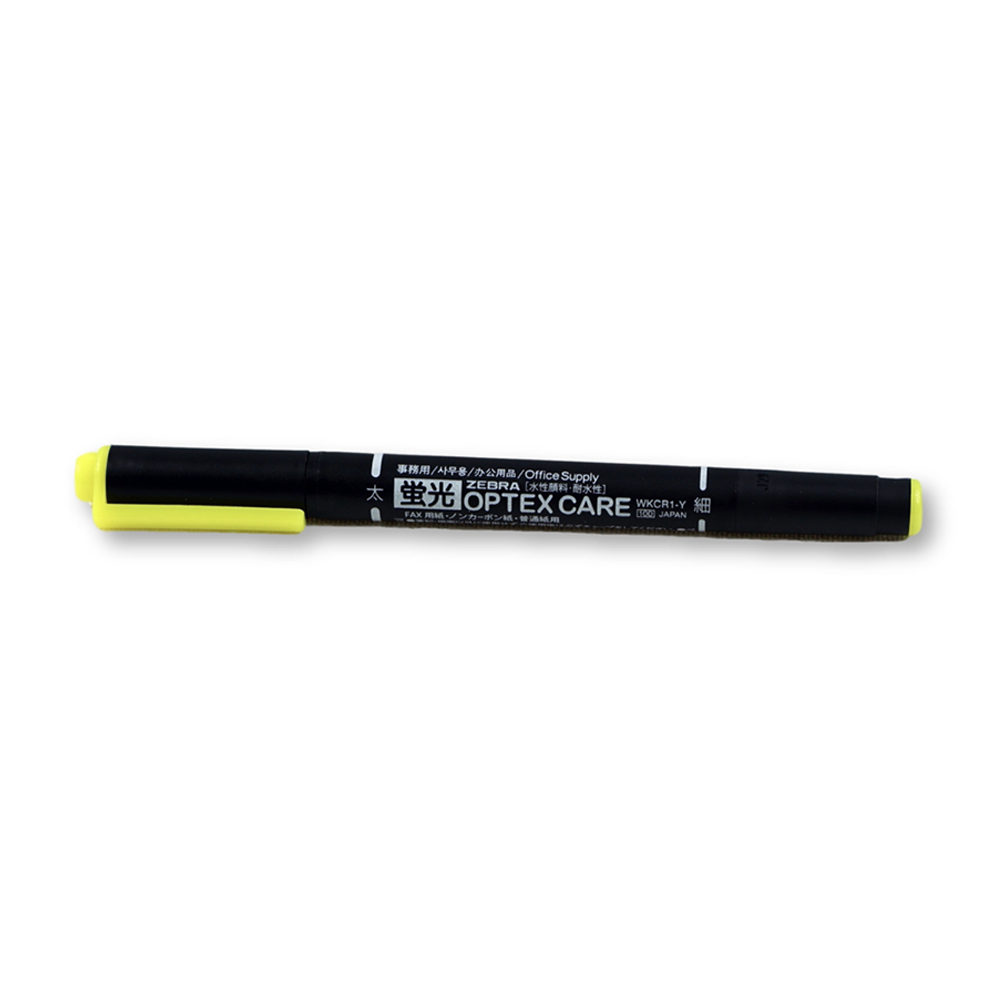 [清貨特價]ZEBRA WKCR1-Y 螢光筆,黃色