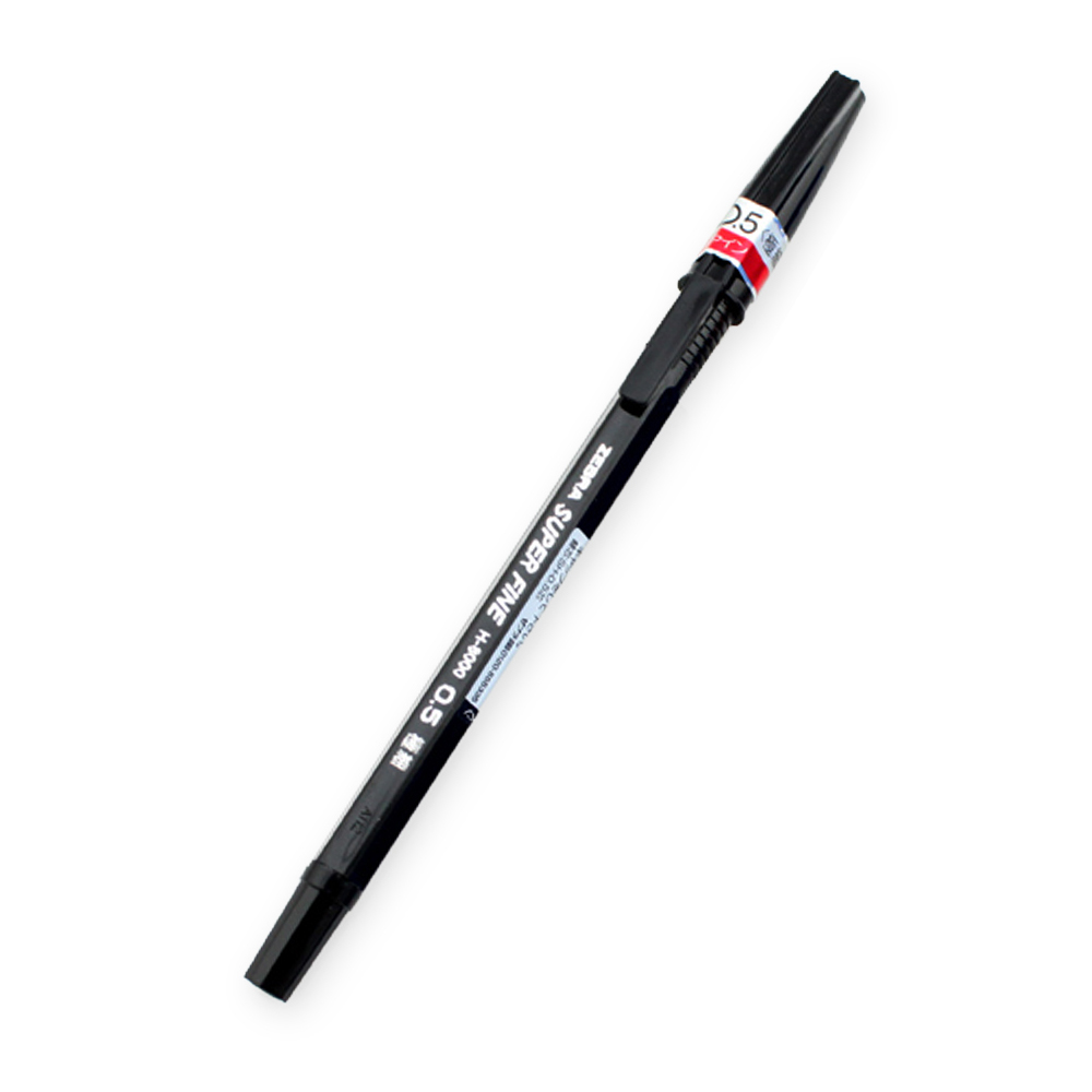 [清貨特價] ZEBRA H-8000 原子筆,SUPER FINE,0.5mm,黑色