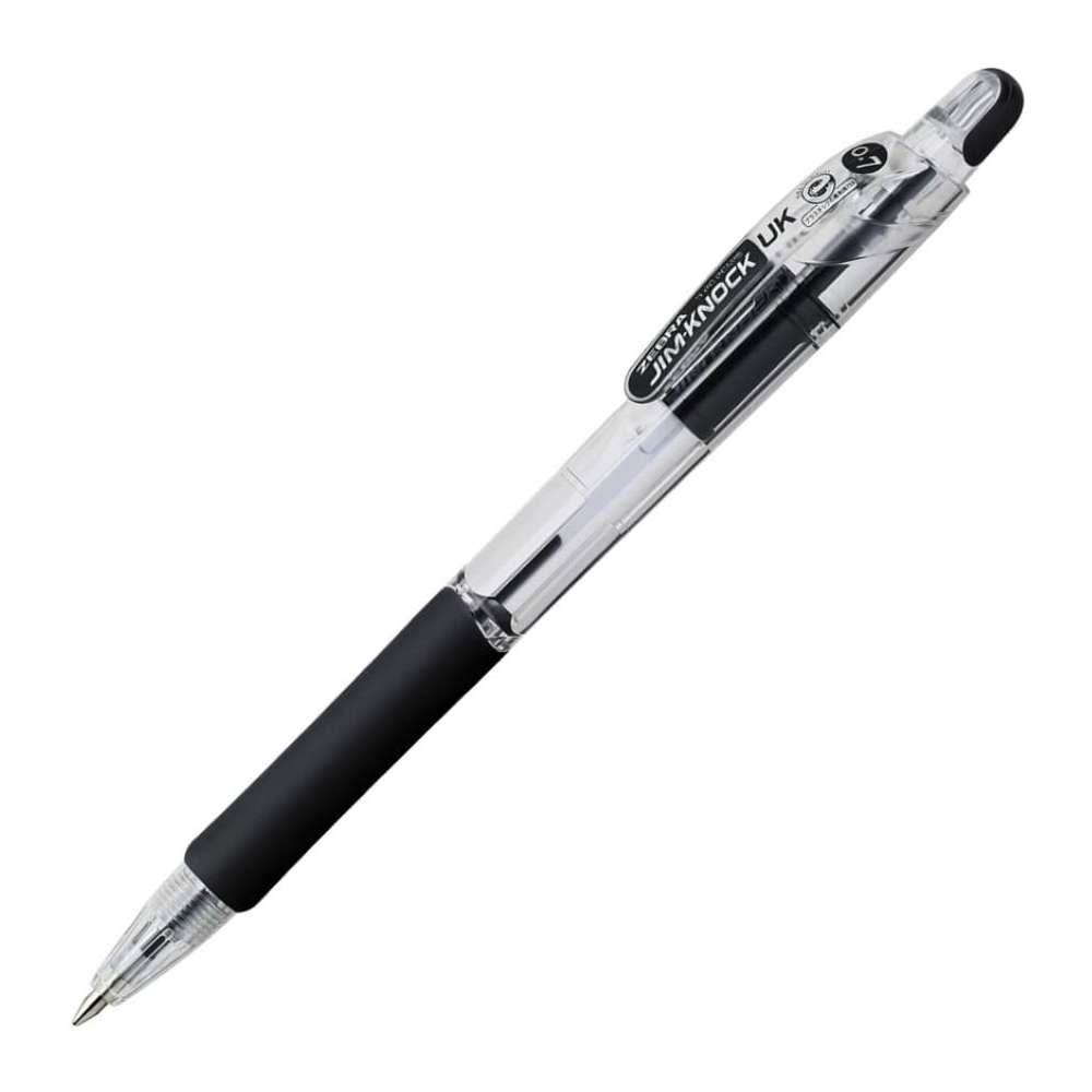 [清貨特價] ZEBRA JIM-KNOCK UK BN10-BK 原子筆,0.7mm,黑色