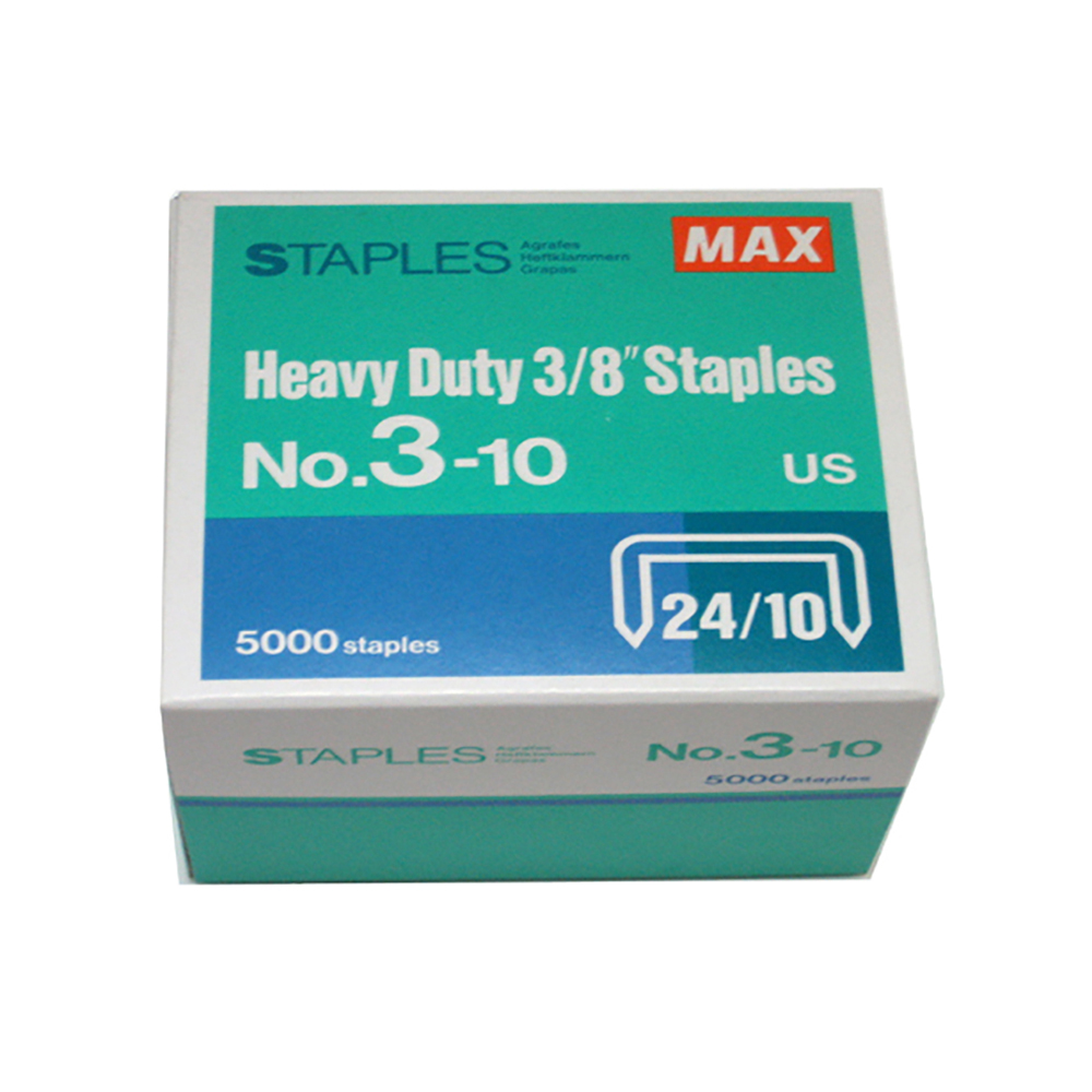 MAX No.3-10 Heavy Duty 重型釘書釘,24/10,一盒裝(5000粒)