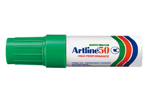Artline 50 EK-50 箱頭筆 - 方頭, 3-6mm, 綠色