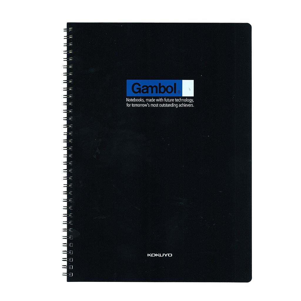 KOKUYO GAMBOL DS4000 鐵圈簿 - A4, 黑膠封面