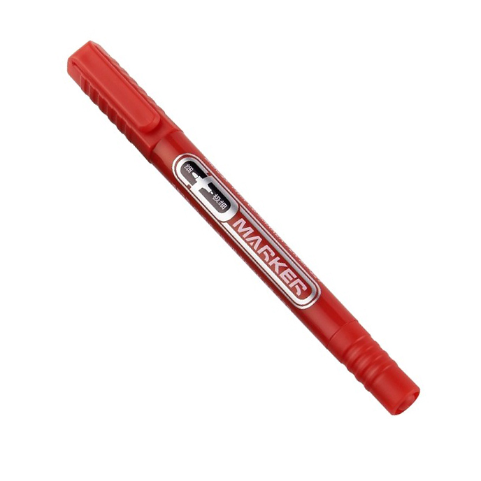 BAOKE MP-220 油性筆, 兩頭粗幼, 小, 紅色