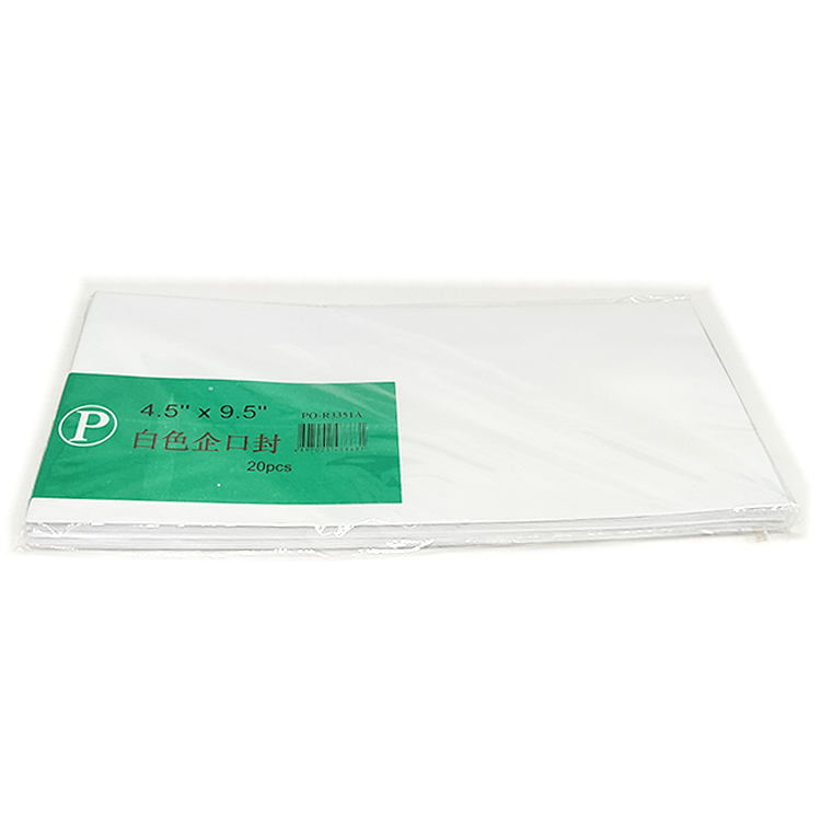 PO-R3351A 白色企口封,4.5x9.5吋