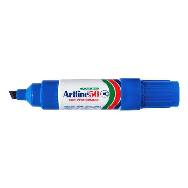 Artline 50 EK-50 箱頭筆 - 方頭, 3-6mm, 藍色