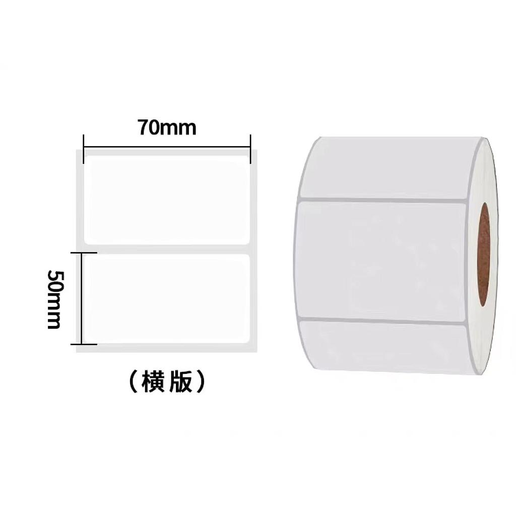 OfficeOx 60057 熱敏合成標籤貼紙/條碼紙, 貼紙尺寸 70 x 50mm 熱感機用, 1卷裝(750貼)