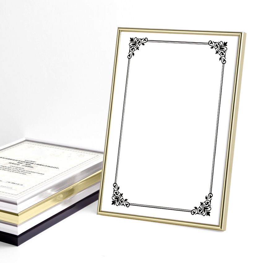 OfficeOx 8004 相架/相框, A4/A3, 鋁框, 金色, Acrylic面, 可橫放/直放