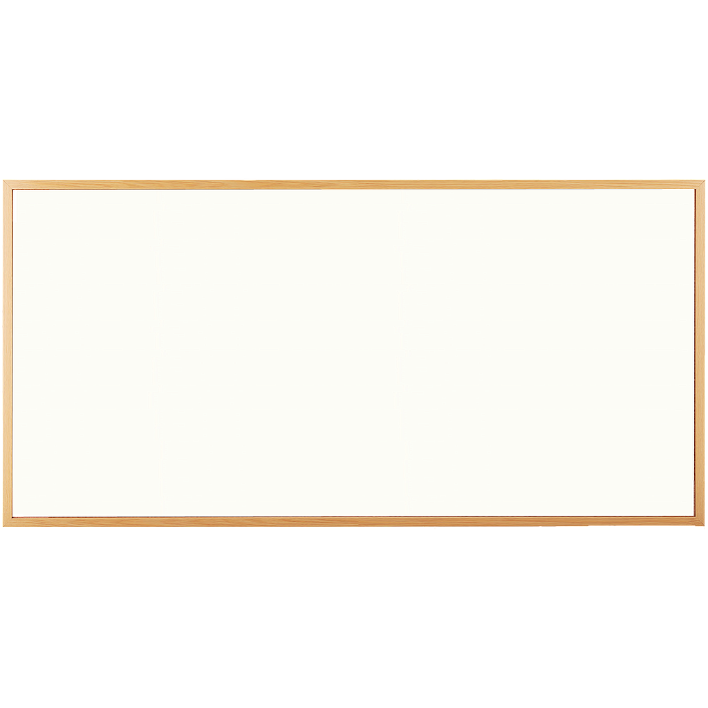 OfficeOx 90124 搪瓷白板, 木邊, 120 x 240cm