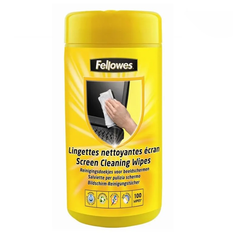 Fellowes–FW99703 螢幕清潔濕紙巾 (100片)