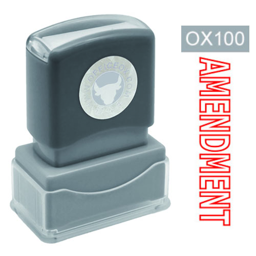 OfficeOx OX100 原子印章 - AMENDMENT