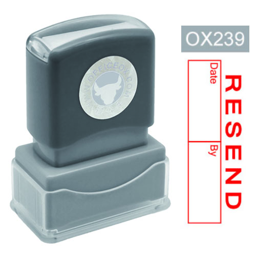OfficeOx OX239 原子印章 - RESEND Date By