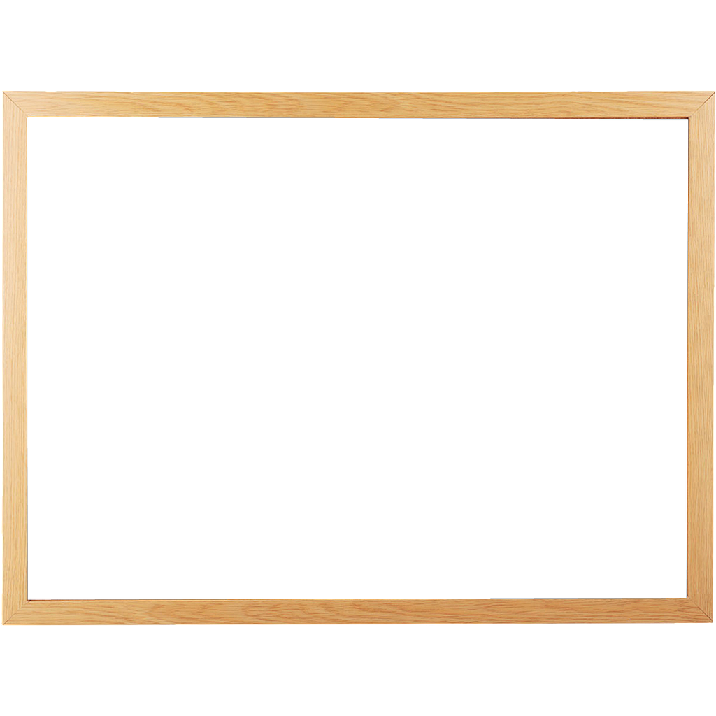 OfficeOx 9004 白板, 木邊 45  x  60 cm