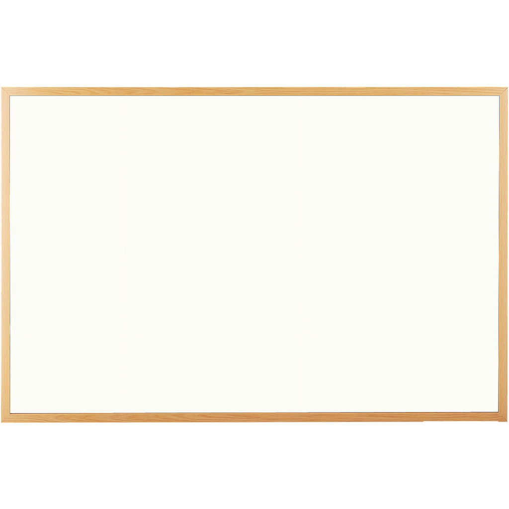 OfficeOx 90122 搪瓷白板, 木邊, 120 x 180cm