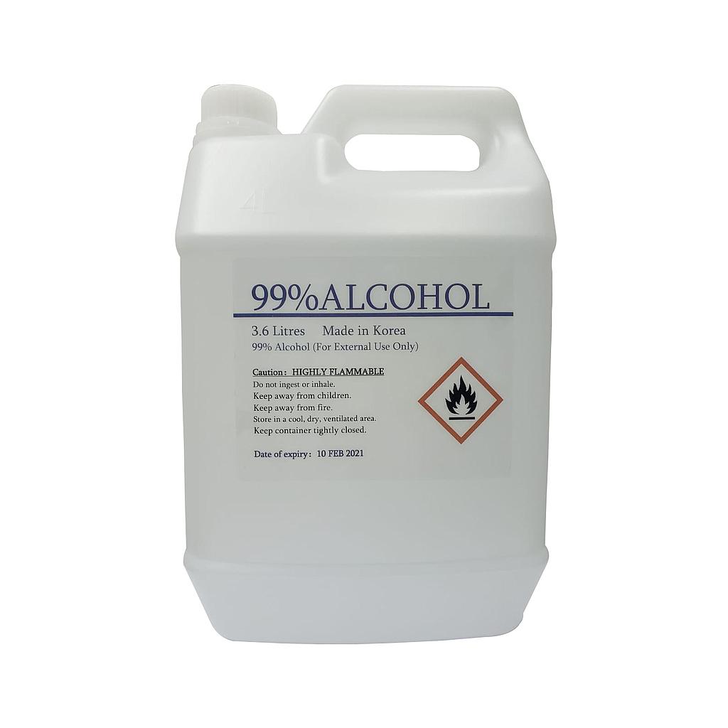 OfficeOx 消毒酒精 火酒, 99%, 3600ml