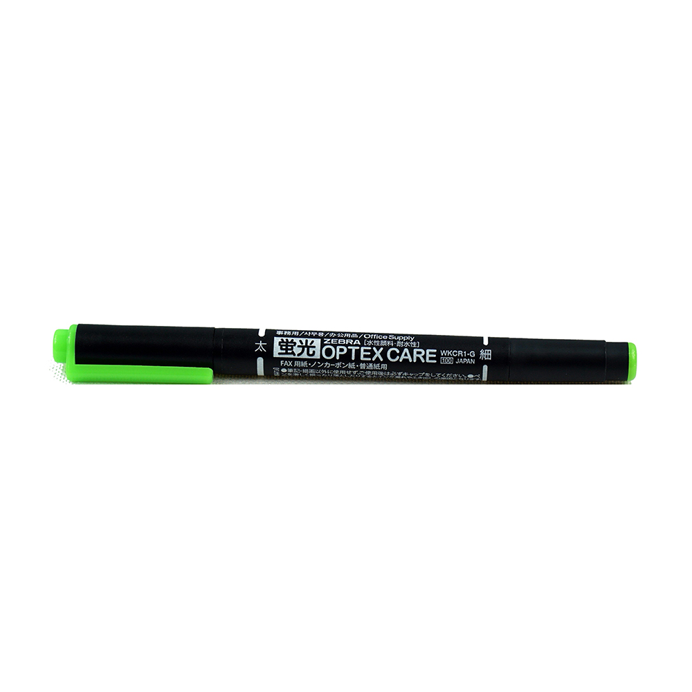 [清貨特價] ZEBRA WKCR1-G 螢光筆,綠色