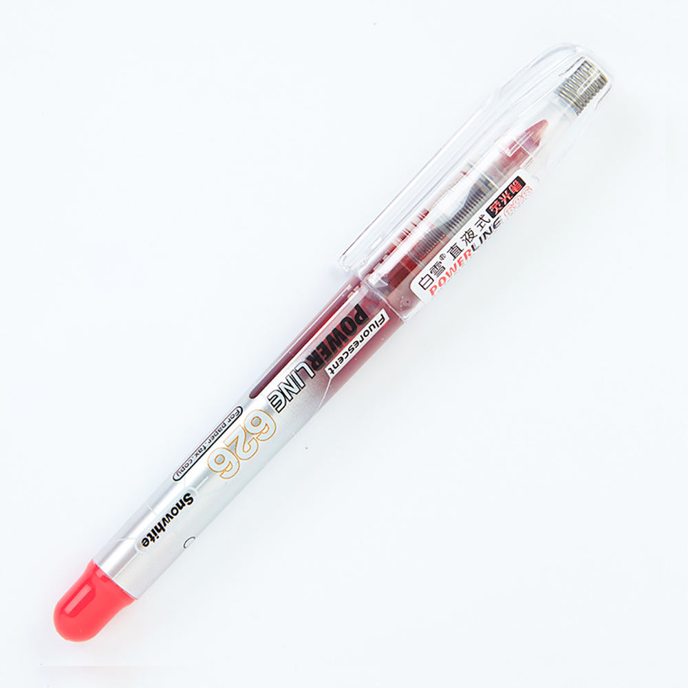[清貨特價] SNOWHITE POWERLINE 626 螢光筆,大紅色