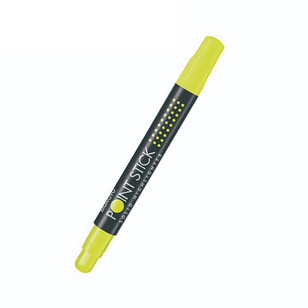 [清貨特價]MUNGYO POINT STICK 蠟性螢光筆,YELLOW