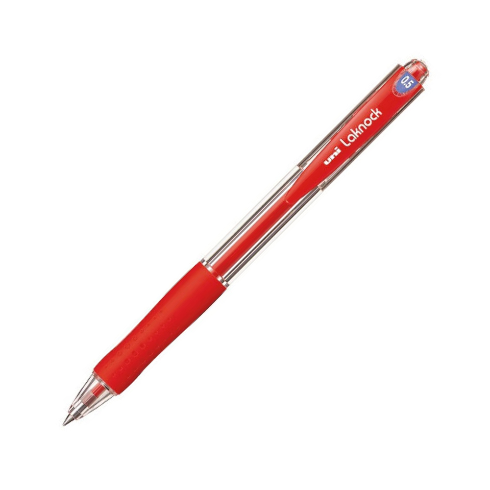 [清貨特價]uni Laknock SN-100(05) 原子筆,紅色