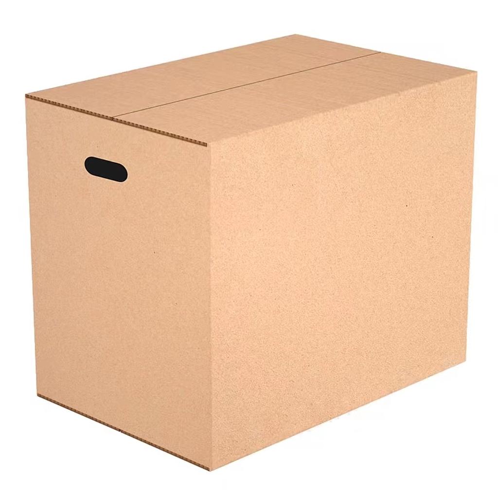 OfficeOx 50002 搬家紙箱(有孔作把手) 雙坑五層 50(L)x40(W)x40(H)cm，1捆裝(10個)