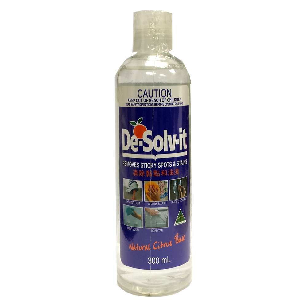 De-Solv-It 除污神仙水神奇去漬液/清潔劑, 300ml, (橙水)橙皮配方, 澳州製造