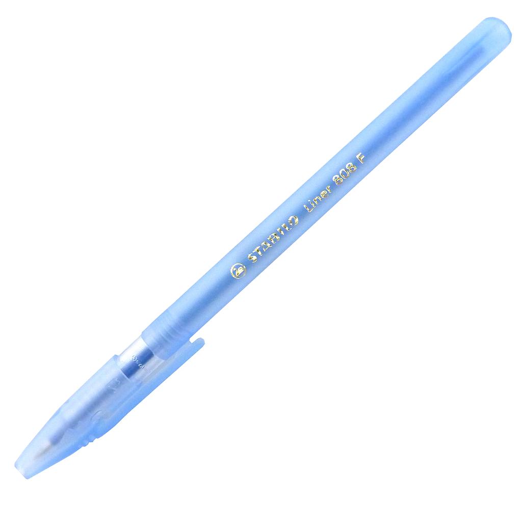 STABILO Liner 808原子筆 - FINE, 藍色, 10枝(盒)