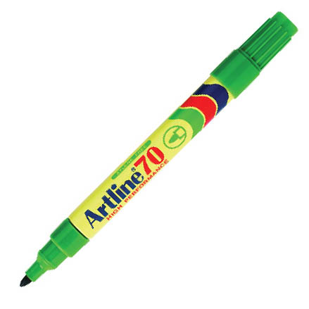 Artline 70 EK-70 箱頭筆 - 尖頭, 1.5mm, 綠色