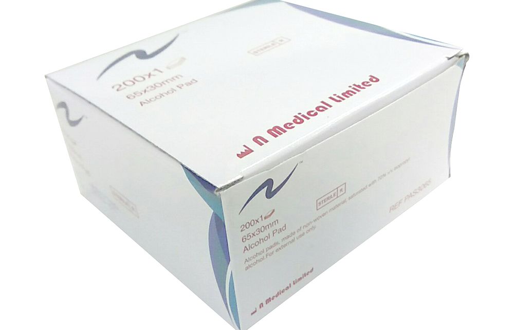 N Medical PAS3065 消毒酒精棉, 65 x 30mm, 200片(盒)