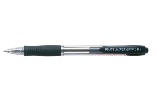 Pilot Super Grip BPGP-10R 按掣原子筆 - 0.7mm, 黑色