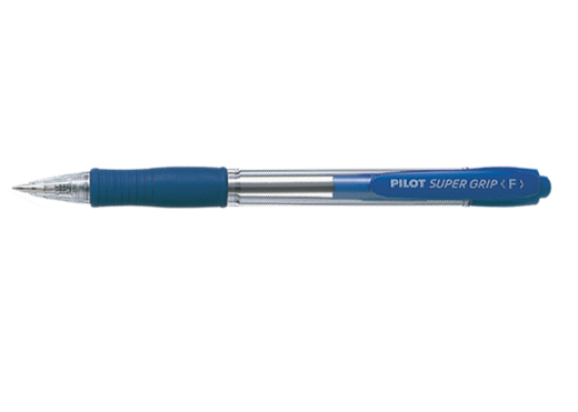 Pilot Super Grip BPGP-10R 按掣原子筆 - 0.7mm, 藍色