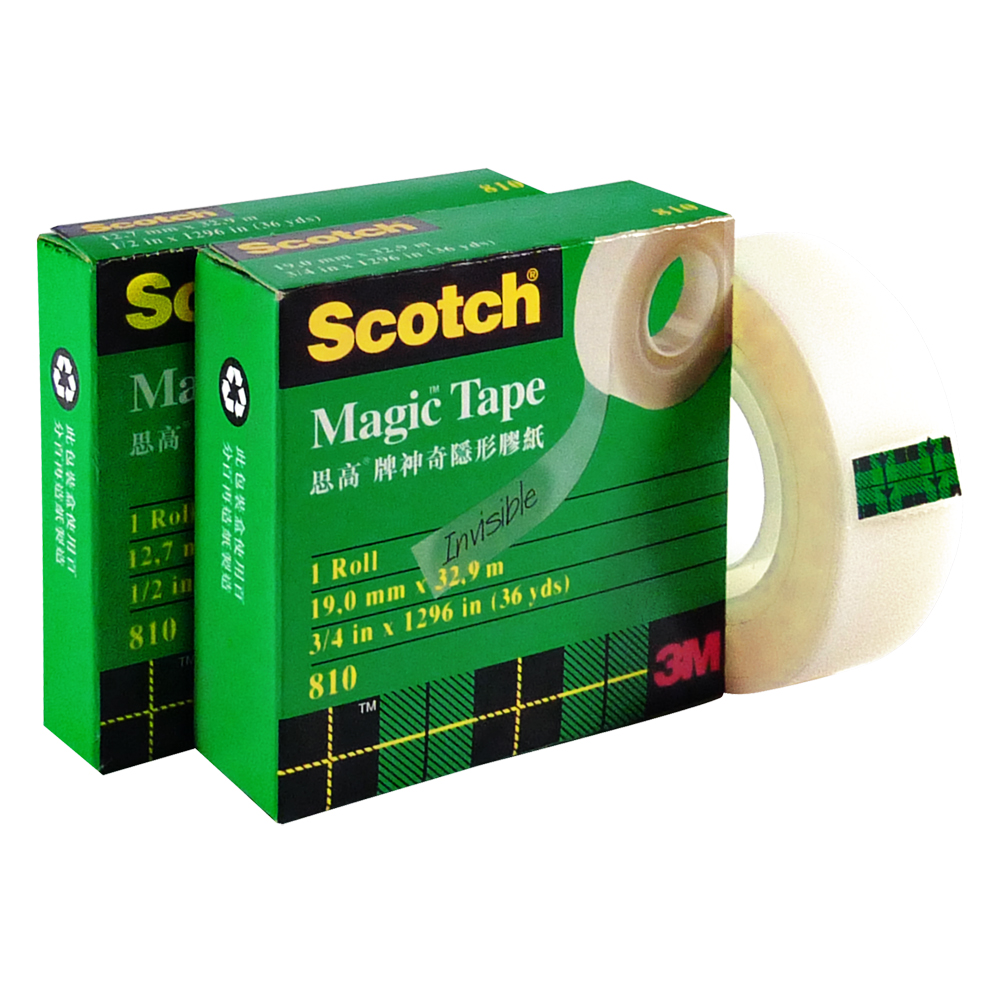 3M Scotch 810 Magic Tape 神奇隱形膠紙 - 0.5吋, 36碼(卷)
