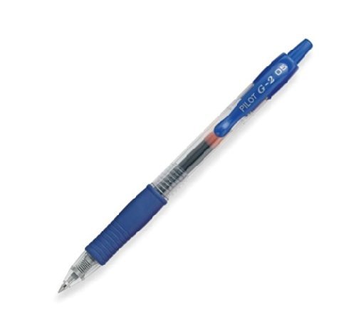 PILOT BL-G2-5 按掣啫喱筆 - 0.5mm, 藍色
