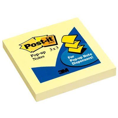 3M Post-it R330-YW 抽取式便條紙 - 3x3吋, 黃色, 90張(份)