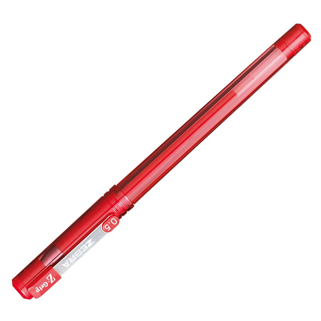 Zebra Z-Grip 啫喱筆, 0.5mm, 紅色