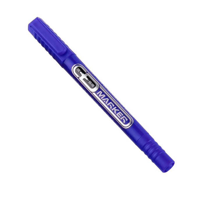 BAOKE MP-220 油性筆, 兩頭粗幼, 小, 藍色