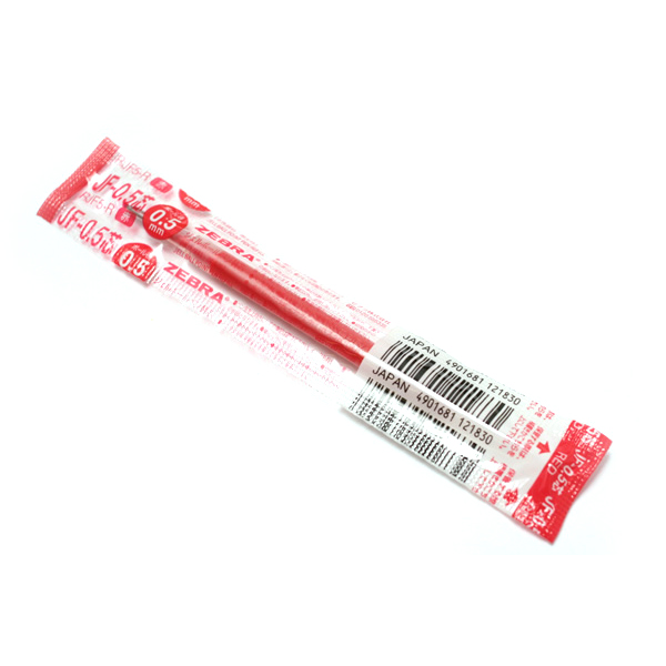 斑馬 J-R 啫喱筆芯, 0.5mm, 紅色